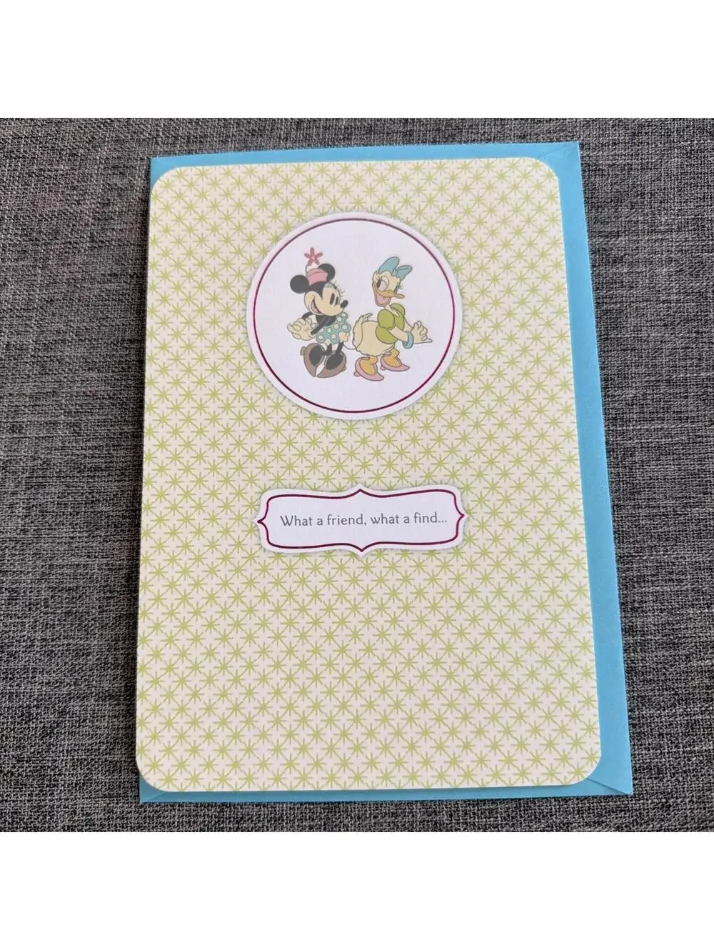 Hallmark Disney Friendship Greeting Card Minnie Daisy What A Friend What A Find